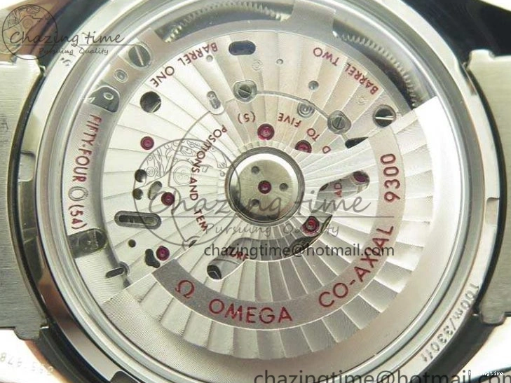 0306 TechFriendly SpeedMaster MoonWatch SS OMF 1:1 Best Edition Black Red Dial On SS Bracelet A9300 V 8092